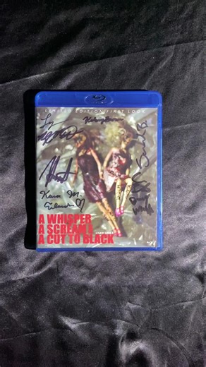 Indiegogo exclusive A Whisper, a Scream, and a Cut to Black by SamHel cast signed #extremecinema #disturbingmovies #dvdcollection #samhel #obscure