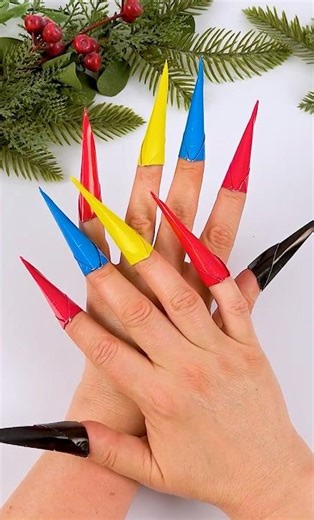 DIY Cool Paper Nails