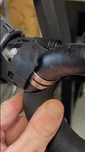 Figure 8 trick for wrapping handlebar tape