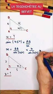📐 TRIGONOMETRY IN RIGHT-ANGLED TRIANGLES FOR THE BREVET EXAM | Methods 🔍 | Solved Exercises