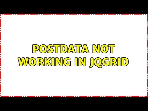 postData not working in JqGrid