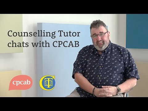 Counselling Tutor chats with CPCAB