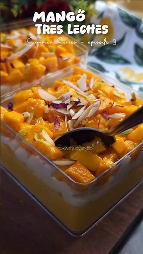 Mango Tres Leches in Just 15 Minutes 🥭