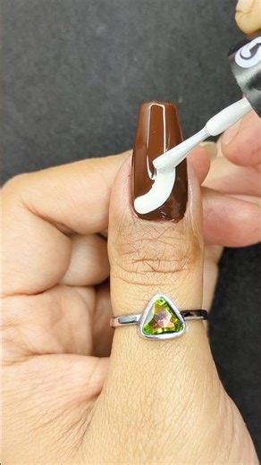 easy strip nail art design 🤩 #youtubeshorts #nails #nailsart #stripingtapenailart