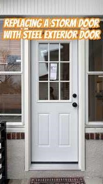 Replacing Storm Door with Exterior Door #diy #constructionchannel #door #install #howto #stepbystep