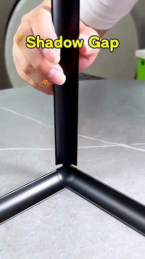 This three-way trim strip covers gaps instantly—works on walls and floors alike. #shadowgap #aluminumdecorativestrip #metal #buildingmaterials #tileedging #aluminumprofile #renovation #construction | Awisdom Tile Accessories