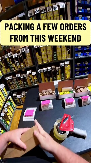 🎯 Orders flying out faster than a whitetail in November. 📦 Just a handful of the blades heading to their new homes — handcrafted steel, wrapped and ready. If you see a pink Post-it, it’s because we respect your privacy… but not your excuses for dull knives. #PumaKnifeCompanyUSA #KnifePacking #EDCgear #HuntingKnives #SGBsteel #BuiltForTheWild #BehindTheSteel #BackcountryReady #KnifeTok #GearDrop #UnboxingSoon