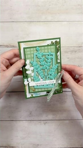 Layered Fun Fold Card with Die Cut Details