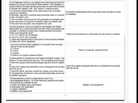 CNOR Certification Prep Zander Periop Education