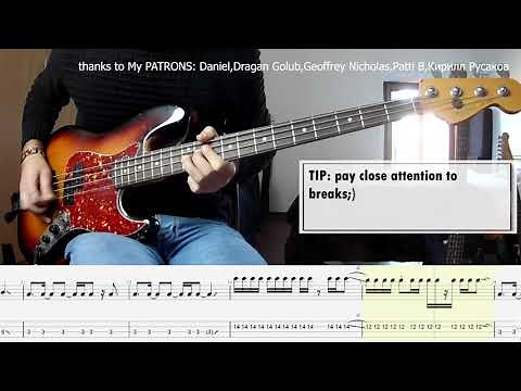Maroon 5 - Animals BASS COVER + PLAY ALONG TAB + SCORE