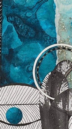 Catherine Rains on Instagram: "Want a behind-the-scenes look at how I create a cohesive mini collage series using five unique types of collage papers? See how I select papers based on what I’m drawn to, layer contrasting elements to create depth and interest, and glue everything down using two different mediums. The result? A harmonious collage that works beautifully on its own and adds something special to my growing collection of mini-series of collages. This process is all about embracing int