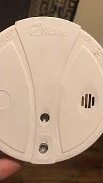 Kidde smoke alarm chirps after removal