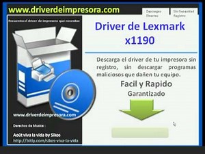 Descargar Driver de Impresora Lexmark x1190