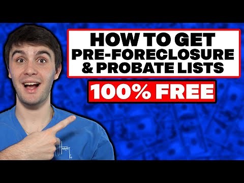 How To Get Pre-Foreclosure and Probate List for FREE! | Wholesaling Real Estate
