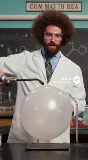 Science Teacher Ignites Nitrogen Balloon—Explosion Blasts Off His Hair in Front of the Whole Class!