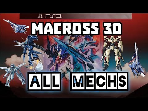 Macross 30 PS3 || All Mechs || Gameplay
