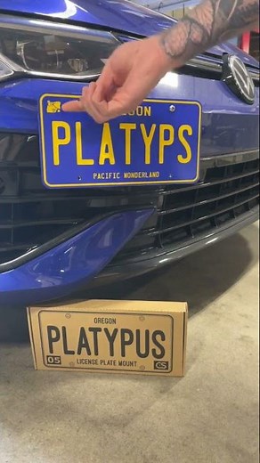 Platypus No-Drill License Plate Mount Install - Volkswagen Golf R Mk8