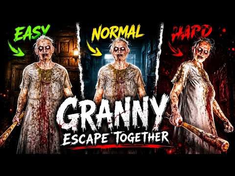 Can You Survive HARD Mode in Granny Escape Together?🧟‍♀️#granny