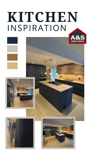 Stunning Modern Kitchen Design in Deep Navy Blue