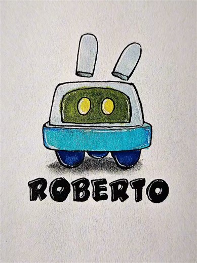 Easy Drawing Tutorial: Roberto from Pocoyo