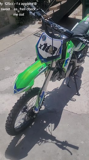 rfz 125cc apollo x18 dirt bike upgrades and more coming soon#apollox18 #16t #dirtbike #cali #mukuni #nice #apollo clean#WeStickTogether #rfz #rfz125