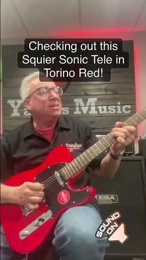 Squier Sonic Telecaster in Torino Red #guitar