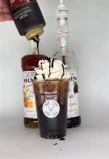 We heard it’s national hot chocolate day 😋 build your own dirty soda ‘cold’ chocolate! #hotchocolate #dirtysoda #fyp #waynesborova #snowday