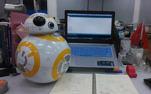 广州大学学生自制国内首个星球大战BB8机器人（教程分享）