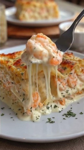 Creamy Shrimp Lasagna