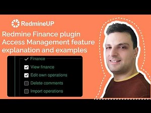 Redmine Finance plugin Access Management feature explanation and examples
