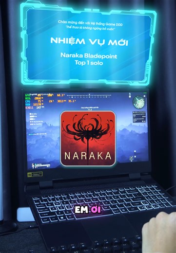 NV24: Newbie tiếp tục chinh phục Naraka Bladepoint với em Nitro thai gơ #narakabladepoint #laptopgaming #hethonggame #xuhuong #fyp