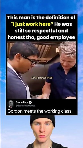 This man is the definition of"I just work here" He was still so respectful and honest tho Gordon