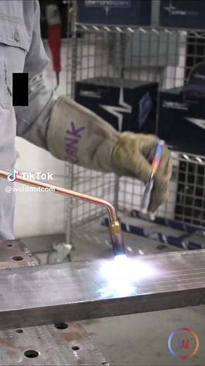 Hardfacing is critical to the construction world to keep equipment that is made to take a beating working. Using special rods meant to provide harder filler material you build up a protective layer on things like skid buckets to help prolong the life. Here @frankenfab813 shows us a common checkered pattern. Watch the full video on YouTube. #stickwelding #hardfacing #smaw #construction #welding #welddotcom #repair #mobilerepair