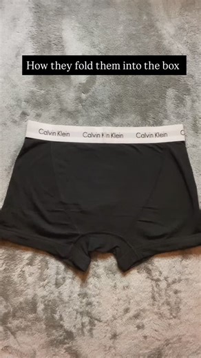 How Calvin Klein fold their boxers | thefoldinglady