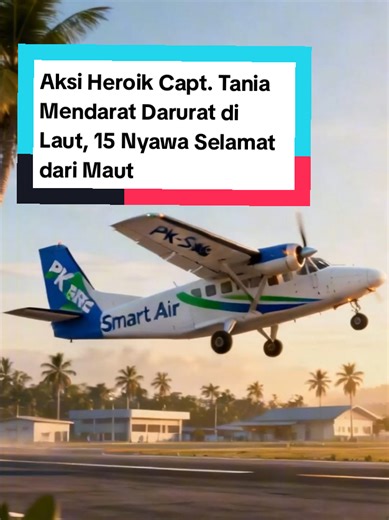 Aksi Heroik Capt Tania: Mendarat Darurat di Laut