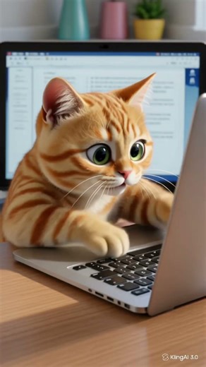 My Cat Tried to Use My Computer…🤣 #cat #cute #cutecat #adorable #animation