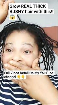 Grow REAL THICK BUSHY hair with this!#haircare #diy #shortvideo #hairgrowth #viral #naturalhair