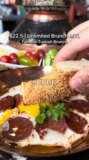 $22.5 Unlimited Turkish Brunch MTL