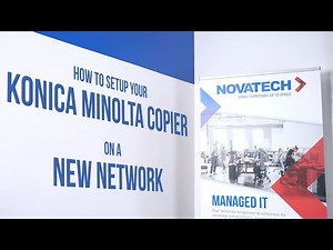 How to Set Up Your Konica Minolta Copier on a New Network