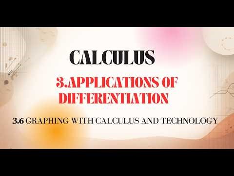 3 6 Graphing with Calculus and Technology