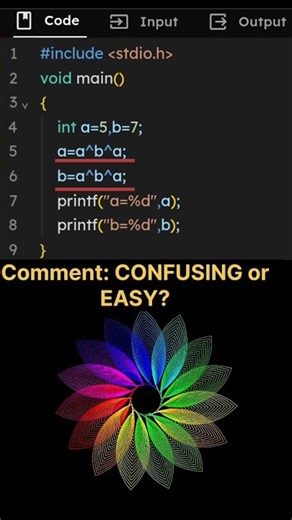 ❌ Ye XOR Swap Galat Hai | C Programming Trap 😱 #shorts