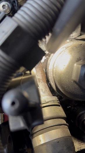BMW 435d in for coolant leak check over, leak traced back to a split housing under the intake manifold | Craig’s Car Clinic