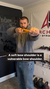The bow shoulder serves as a pillar that we pull against. A weak or unstable pillar breaks down when load is piled on. We control whether we have a solid pillar or a weak pillar. The HOW = awareness intentional bracing maintenance of position while under load. | Archery Strong
