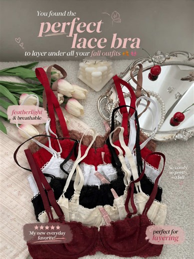 All the lift of a push-up without bulky padding this lace bra is beautiful #bra #Lace #outfitinspo #tiktokblackfriday #sexy