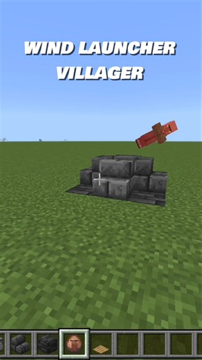 WIND LAUNCHER TUTORIAL SENCILLO #bedrock #meme #minecraft #lifehacks #tutorial #shorts #contenido