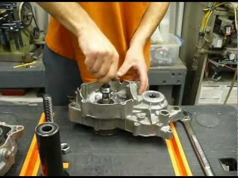 We demonstrate how install a crankshaft in a motorcycle or ATV Engine
