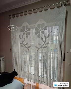Cortinado em Macramé (Acabamento)