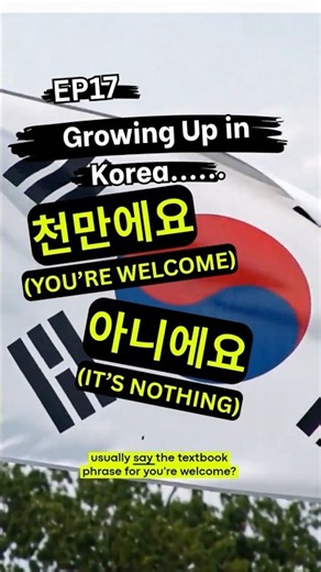 Growing Up in Korea | Episode 17: (천만에요) You're Welcome
