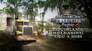 Only THREE days left ’til the Louisiana DLC releases for American Truck Simulator! ⌛️😍 Y’all be sure to add it to your Steam wishlist and get ready to hit the road on December 4th! 🚛 We’re fixin’ to take you deep into the Pelican State: https://store.steampowered.com/app/3012580/American_Truck_Simulator__Louisiana/ | SCS Software