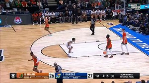 Kansas Jayhawks vs. Miami (FL) Hurricanes: 1st Half Highlights